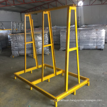 Heavy Duty Assemble a Frame Steel Rack with Black Rubber